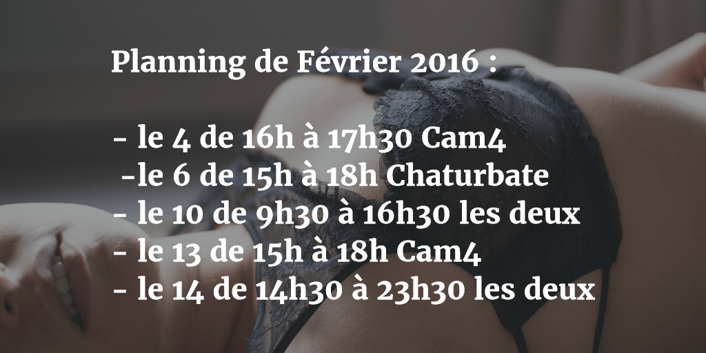 planning de février